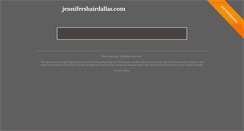 Desktop Screenshot of jennifershairdallas.com